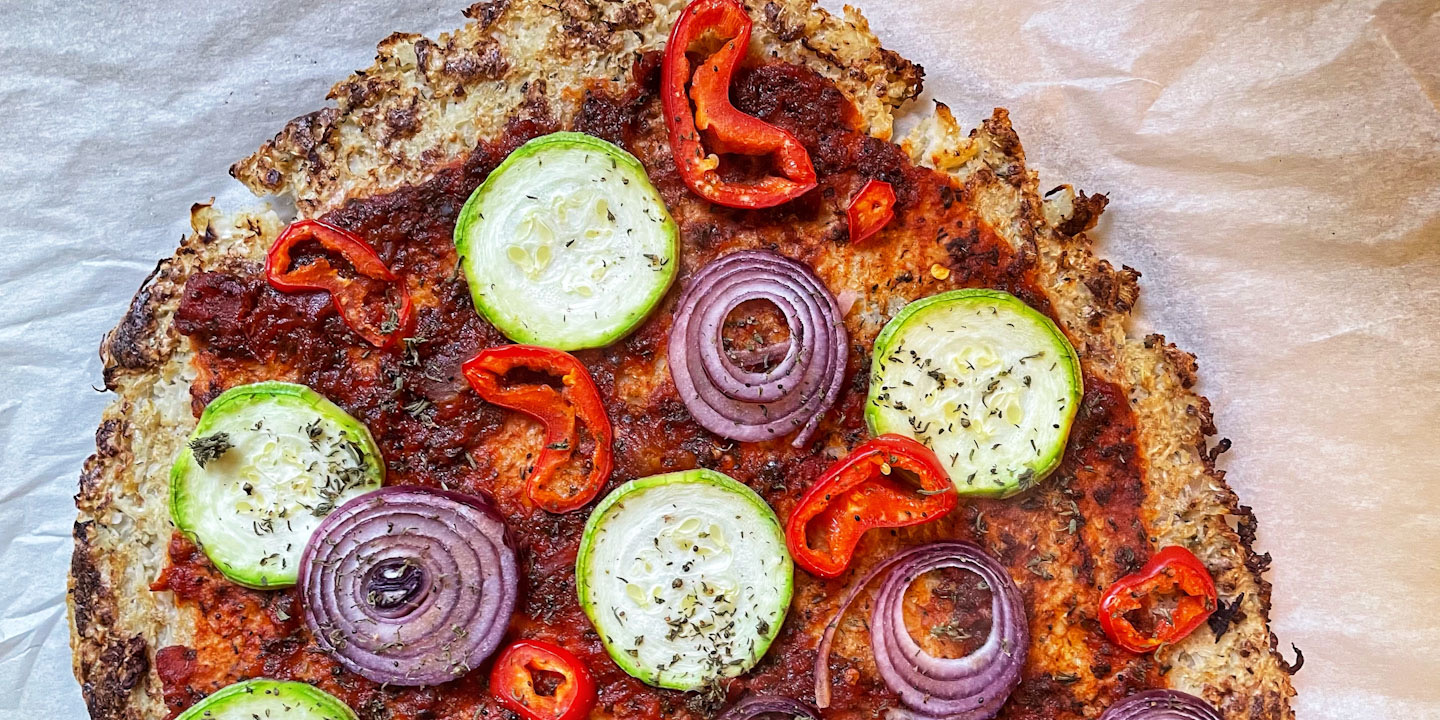 Blat de pizza din conopida