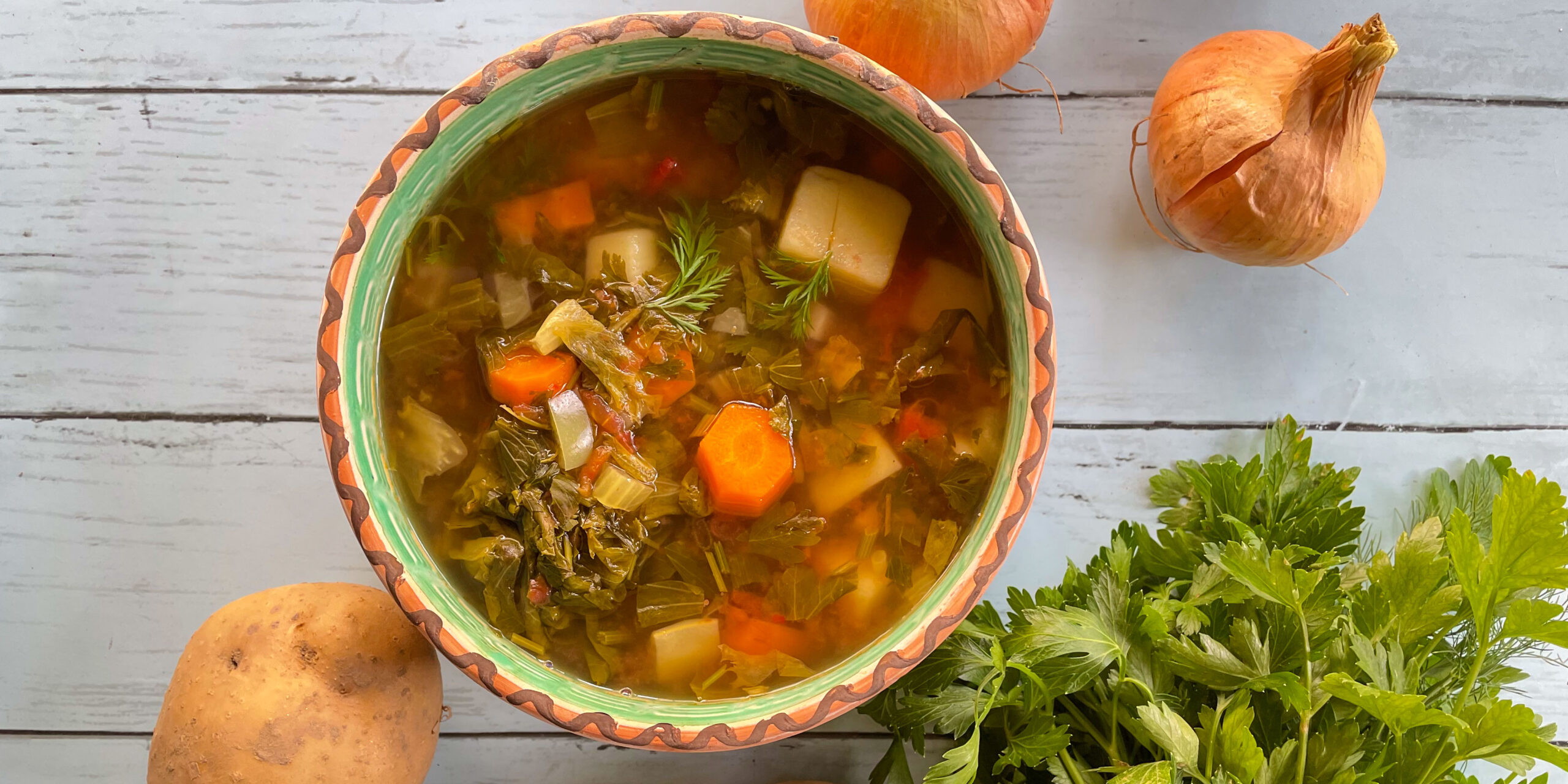 Ciorba de salata cu legume