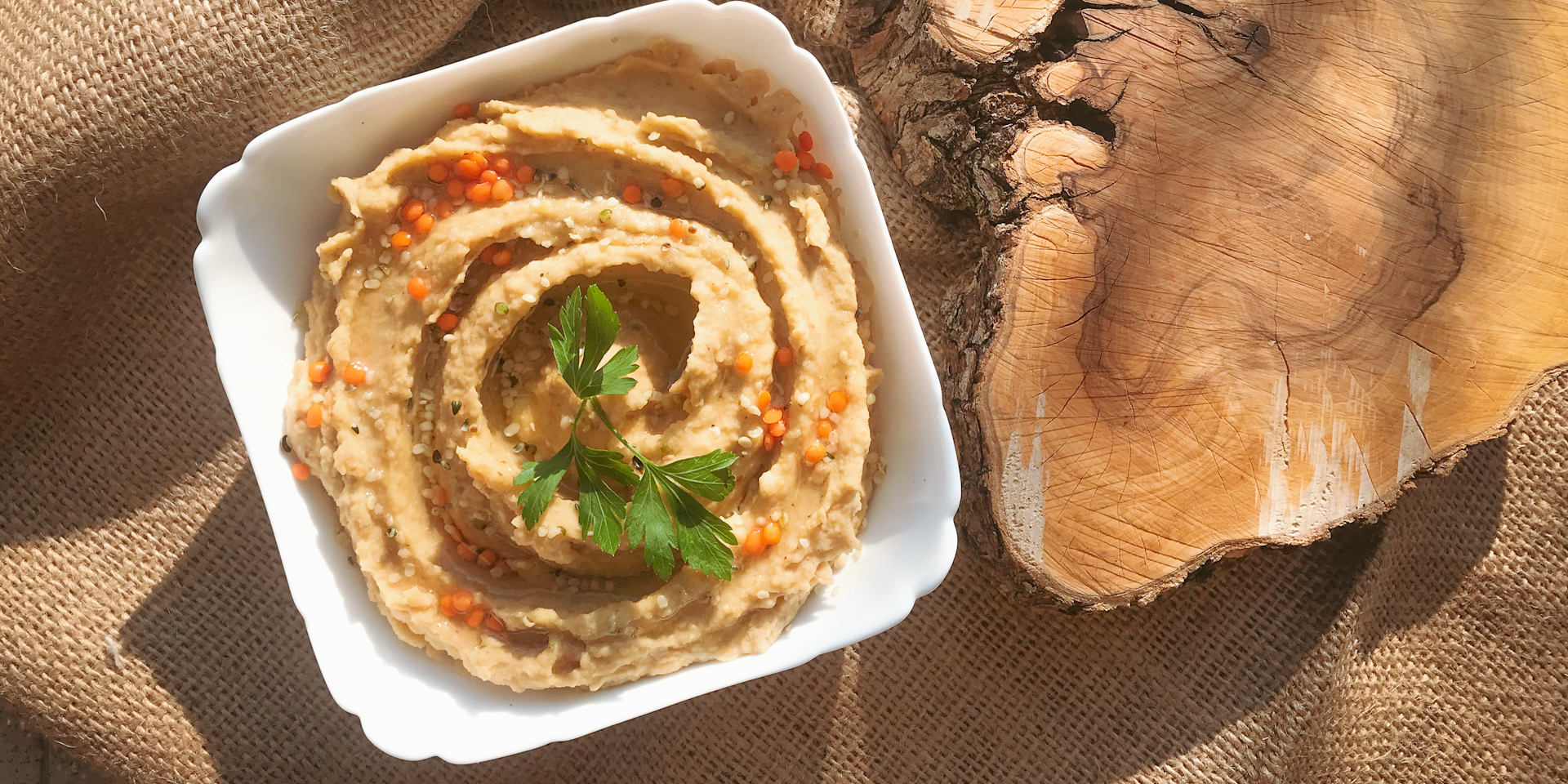 Pate vegetal de linte cu ulei de susan