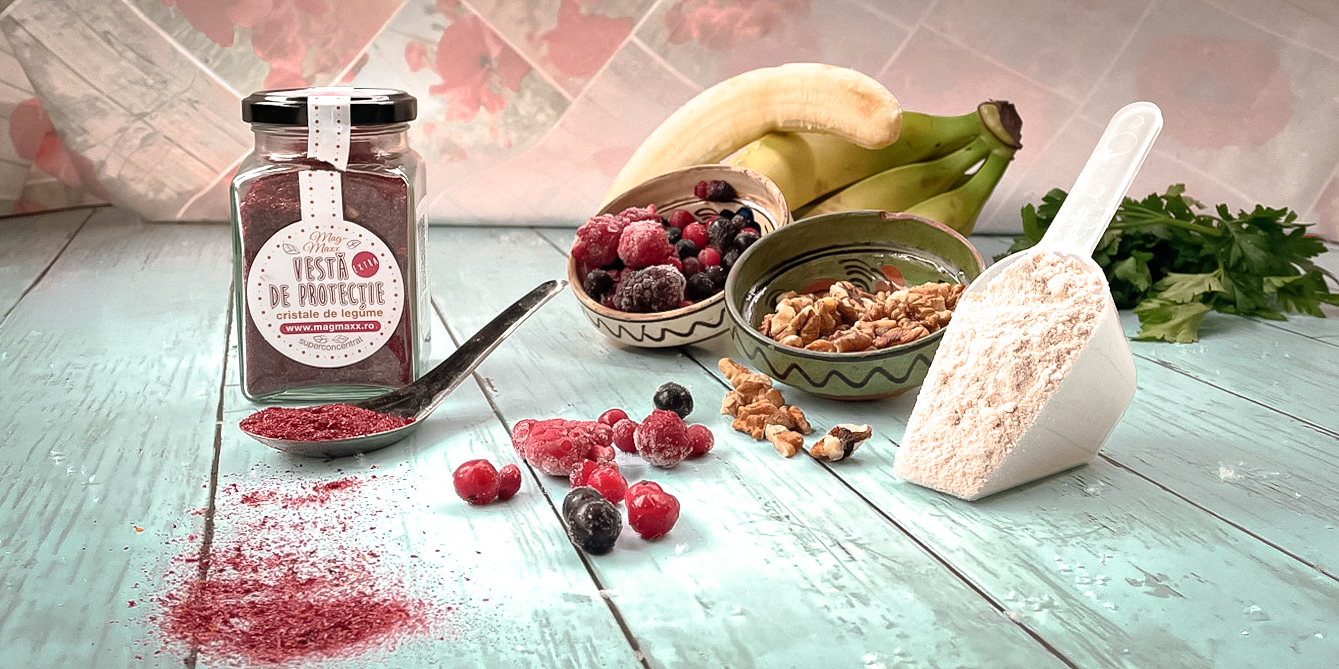 Shake detoxifiant cu cristale de legume