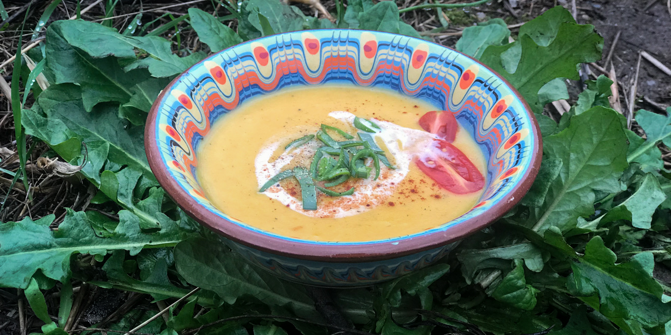 Supa crema de cartofi cu lapte de cocos