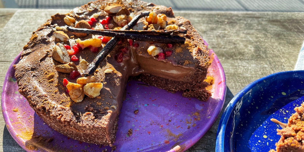 Reteta de tarta de ciocolata fara coacere, de post